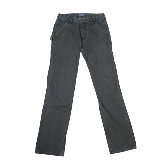 Club Monaco Mid-Rise Gray Cotton Straight Leg Carpenter Pants Size 28 Unisex - Picture 1 of 8